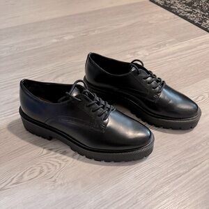 H&M Black Oxford Loafers Shoes - Women’s